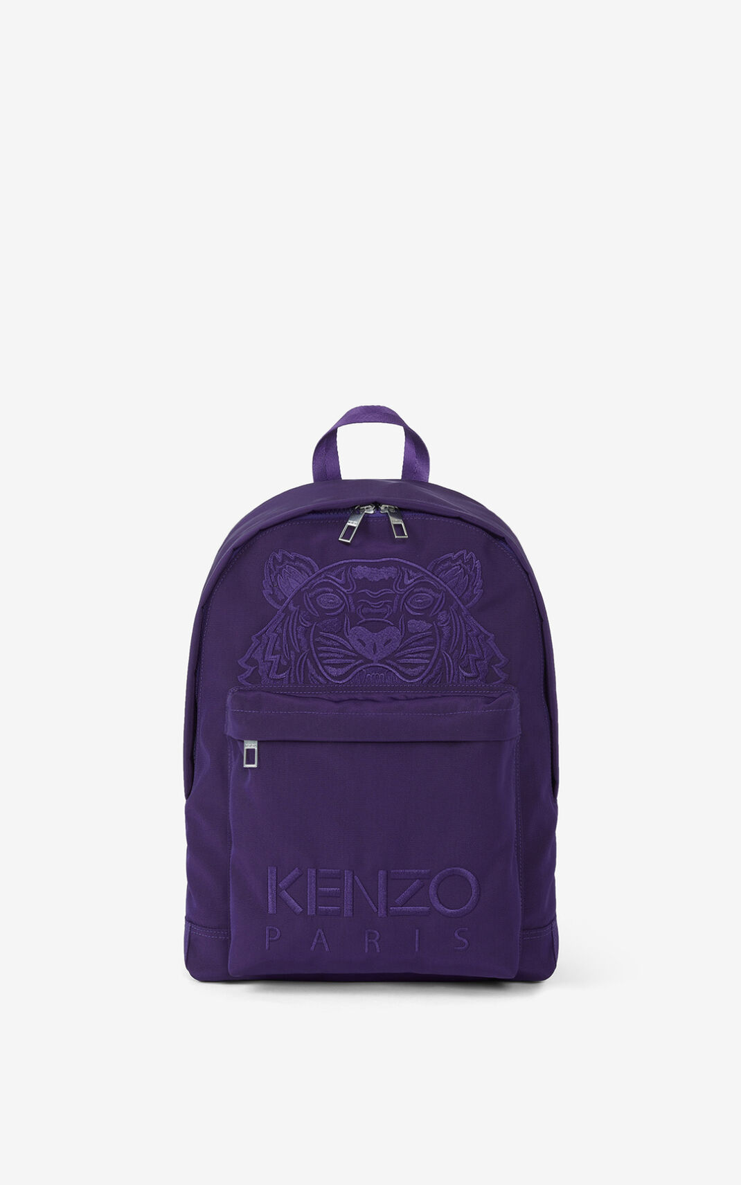 Kenzo Kanvas Kampus Tiger Sırt Çantası Erkek Mor | 4529-WTNUB